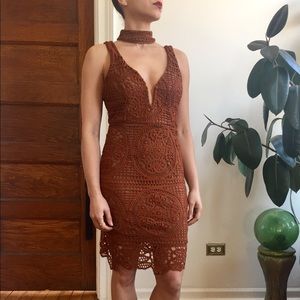 Cut out lace dress